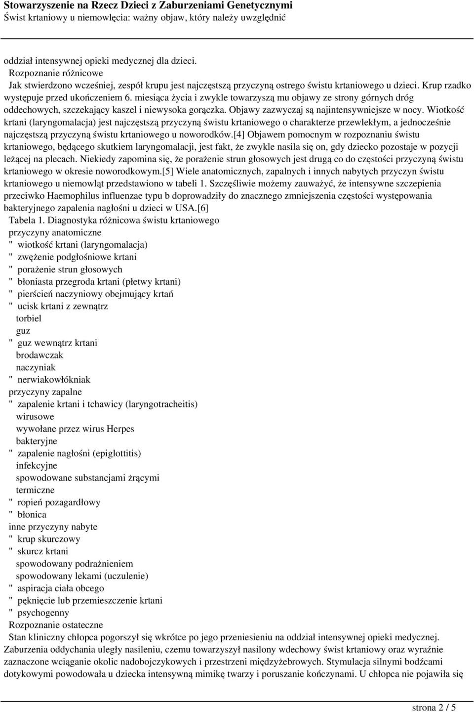 Objawy zazwyczaj są najintensywniejsze w nocy.