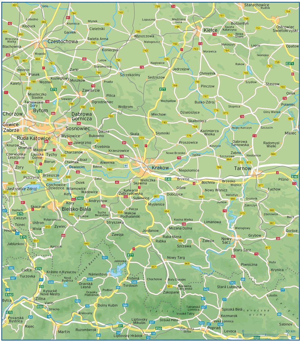 Wygoda Iwaniska 905 904 46 907 Lelow 795 728 791 Naglowice 758 Rakow E371 Staromiescie 1 78 757 Koszecin Zarki Jedrzejow 794 756 906 Piasek Szczekociny Chmielnik 9 792 Kozieglowy Sedziszow 789 766
