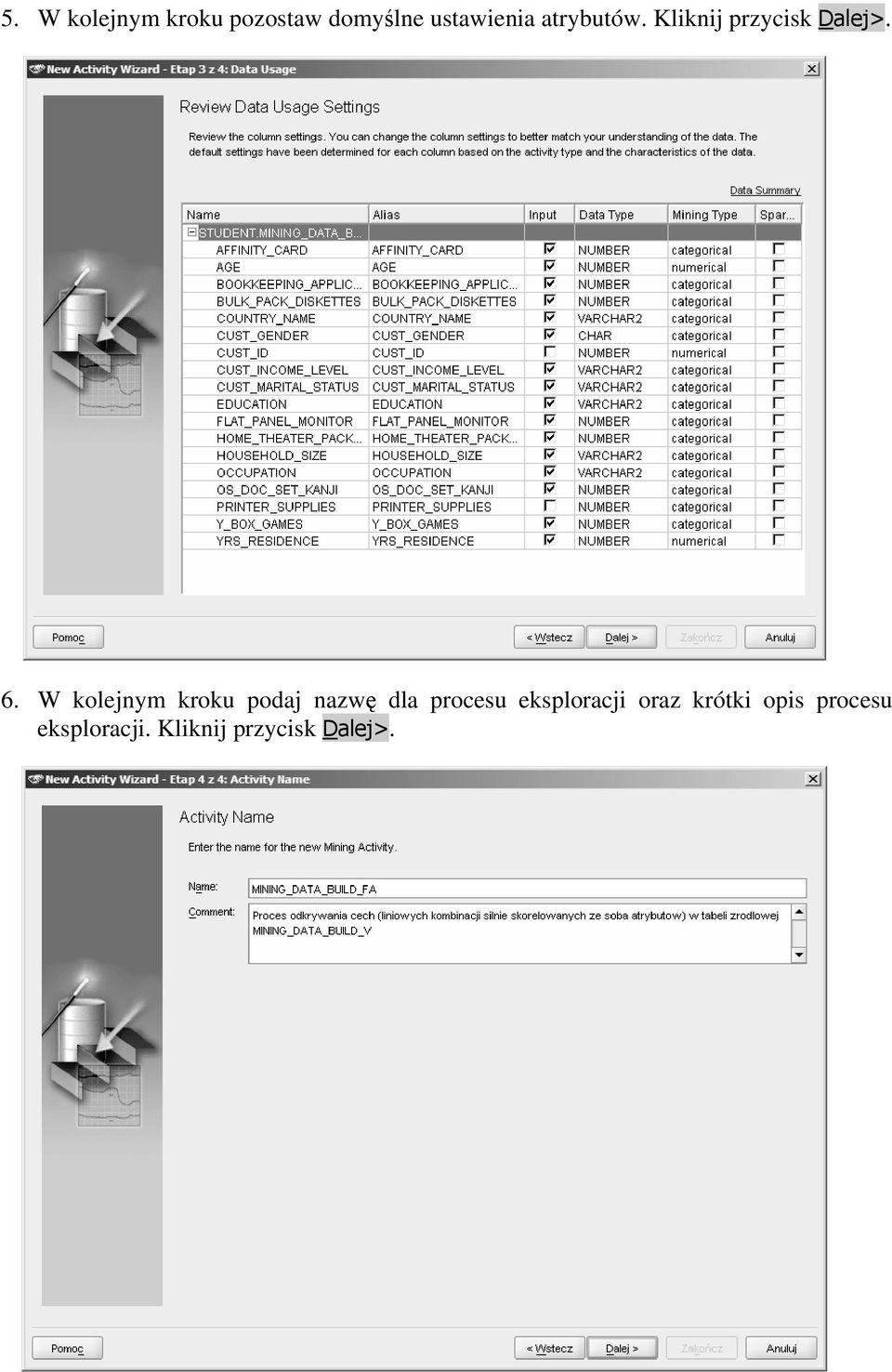 W kolejnym kroku podaj nazwę dla procesu