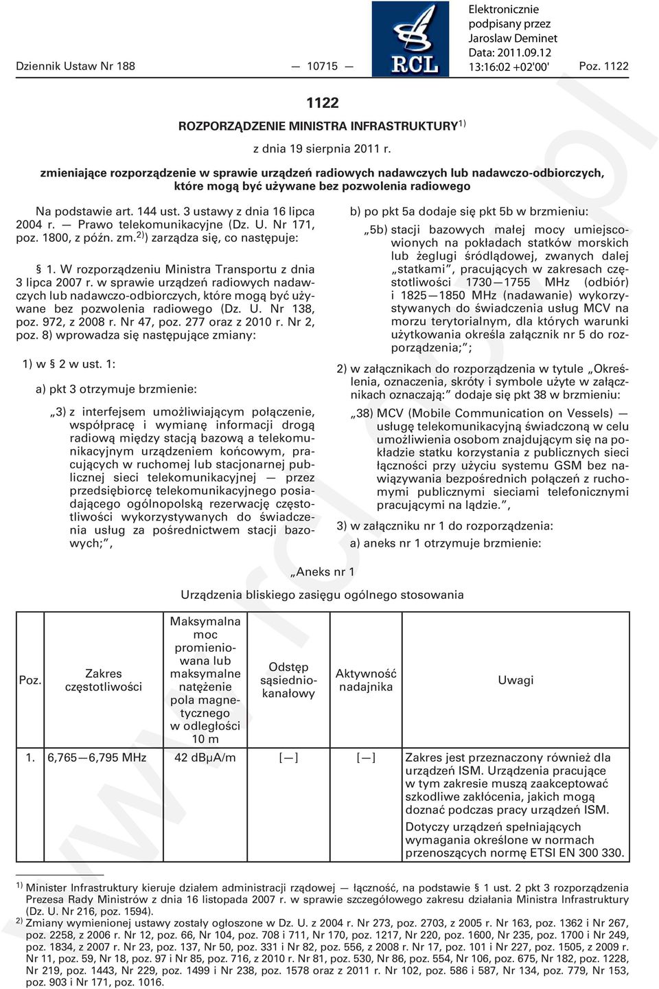 972, z 2008 r. Nr 47, poz. 277 oraz z 2010 r. Nr 2, poz. 8) wprowadza się następujące zmiany: 1) w 2 w ust.