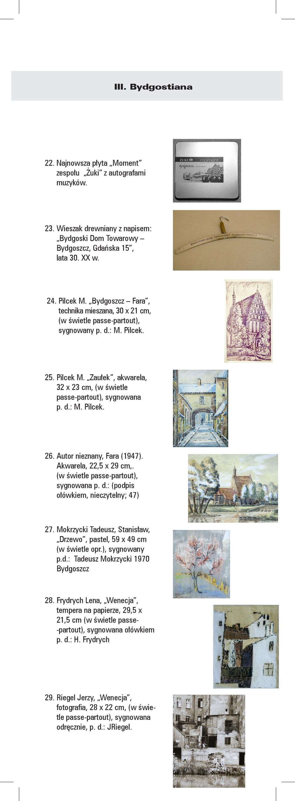 Autor nieznany, Fara (1947). Akwarela, 22,5 x 29 cm,. (w świetle passe-partout), sygnowana p. d.: (podpis ołówkiem, nieczytelny; 47) 27.