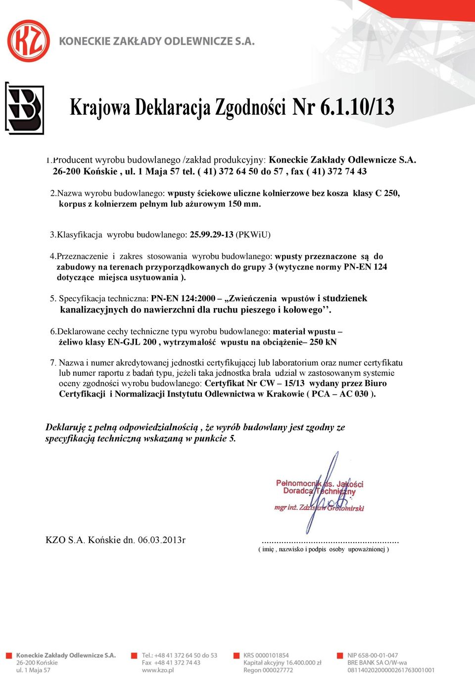 kołnierzem pełnym lub ażurowym 150 mm.