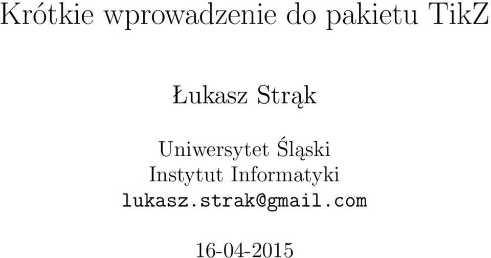 Uniwersytet Śląski Instytut