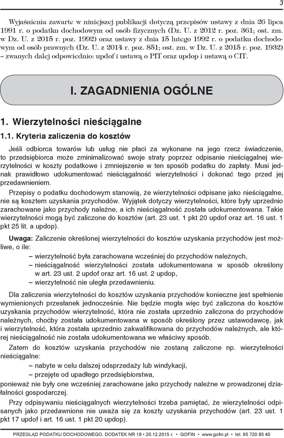 ZAGADNIENIA OGÓLNE 1.