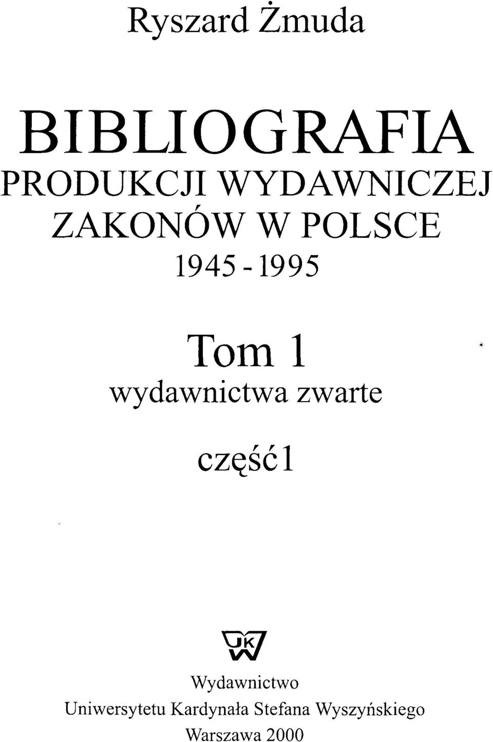 wydawnictwa zwarte części W Wydawnictwo