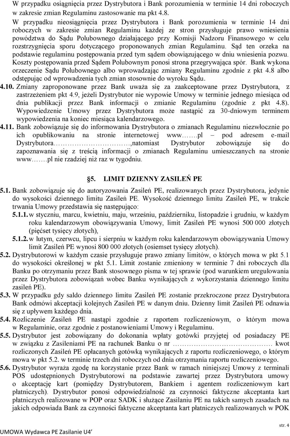 działającego przy Komisji Nadzoru Finansowego w celu rozstrzygnięcia sporu dotyczącego proponowanych zmian Regulaminu.