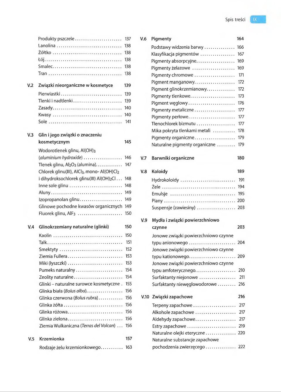 .. Glinowe pochodne kwasów organicznych Fluorek glinu, AIF3... V.4 Glinokrzemiany naturalne (glinki) Kaolin... Talk... Sm ektyty... Ziemia Fullera... Miki (łyszczki)... Pumeks naturalny.
