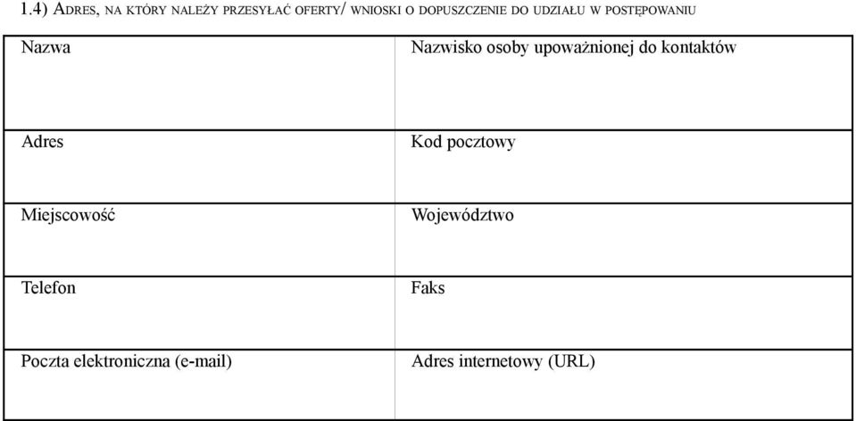 DOPUSZCZENIE DO UDZIAŁU W