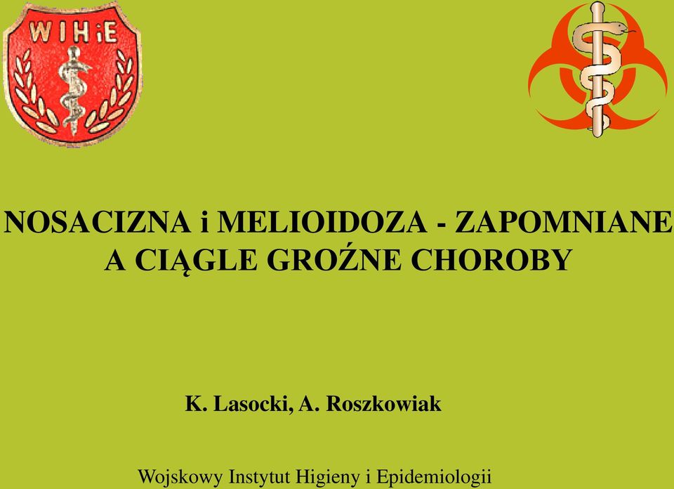 CHOROBY K. Lasocki, A.