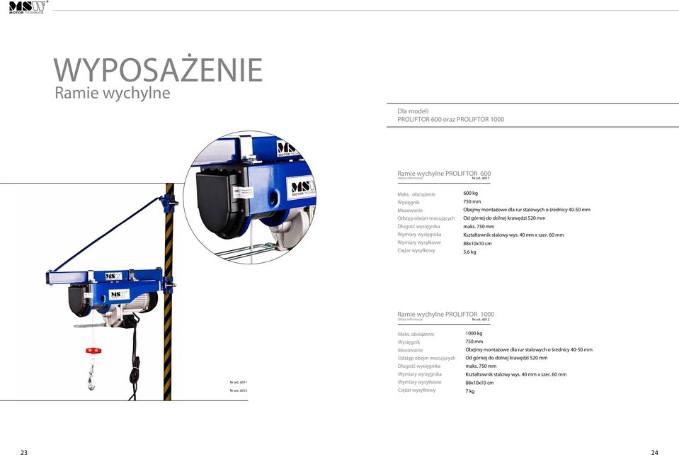 maks. 750 mm Kształtownik stalowy wys. 40 mm x szer. 60 mm 88x10x10 cm 5,6 kg Ramie wychylne PROLIFTOR 1000 dalsze informacje Nr art.: 6012 Nr art.: 6011 Nr art.: 6012 Maks.