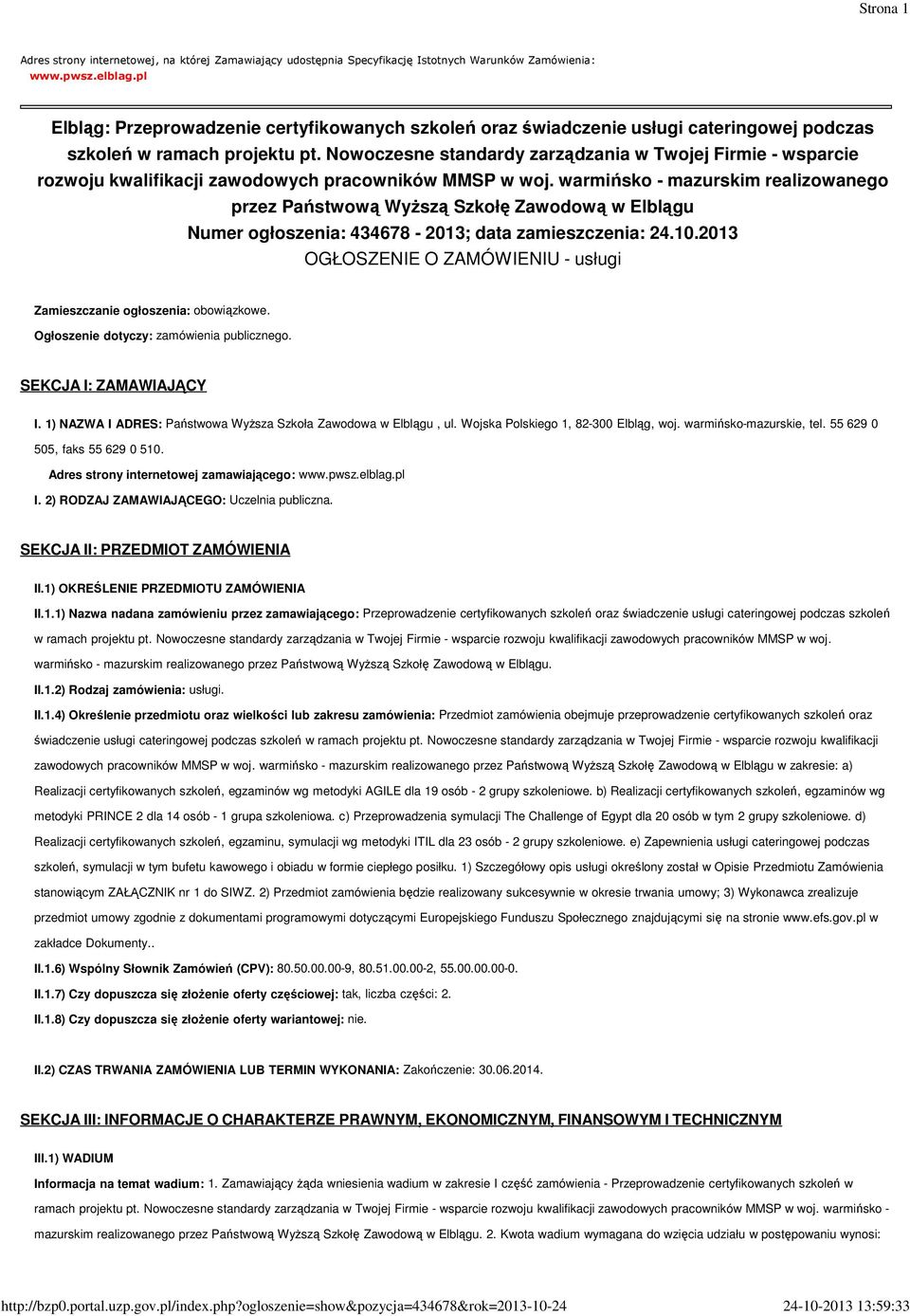Nowoczesne standardy zarządzania w Twojej Firmie - wsparcie rozwoju kwalifikacji zawodowych pracowników MMSP w woj.
