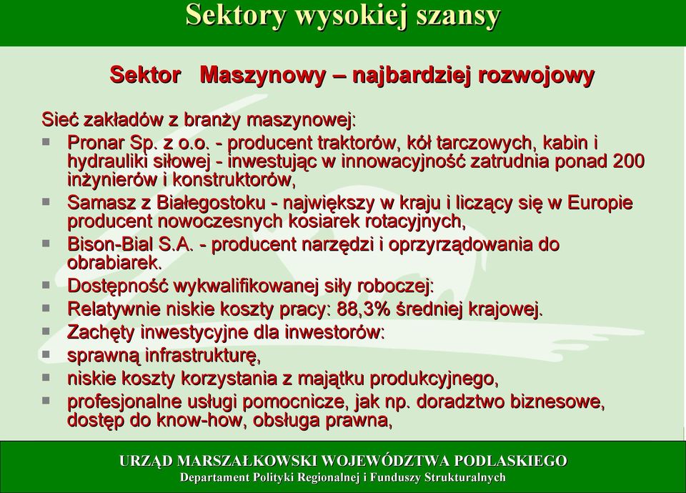 iej szansy  Maszynow