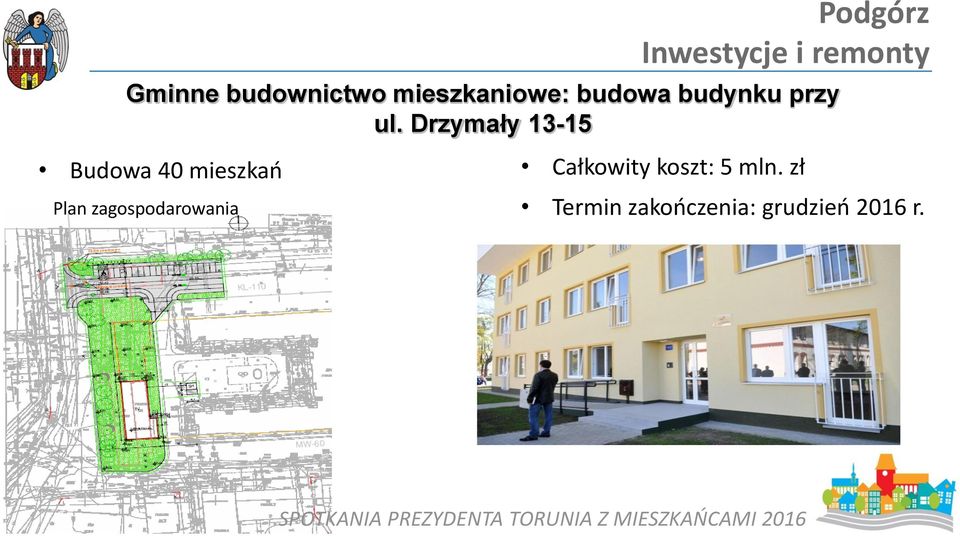 Drzymały 13-15 Budowa 40 mieszkań Plan