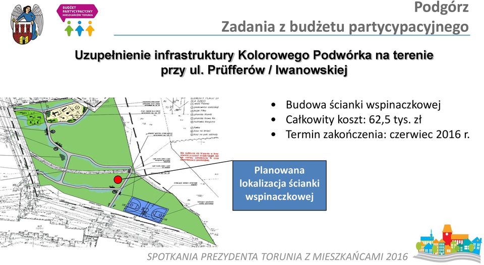 Prüfferów / Iwanowskiej Budowa ścianki wspinaczkowej Całkowity