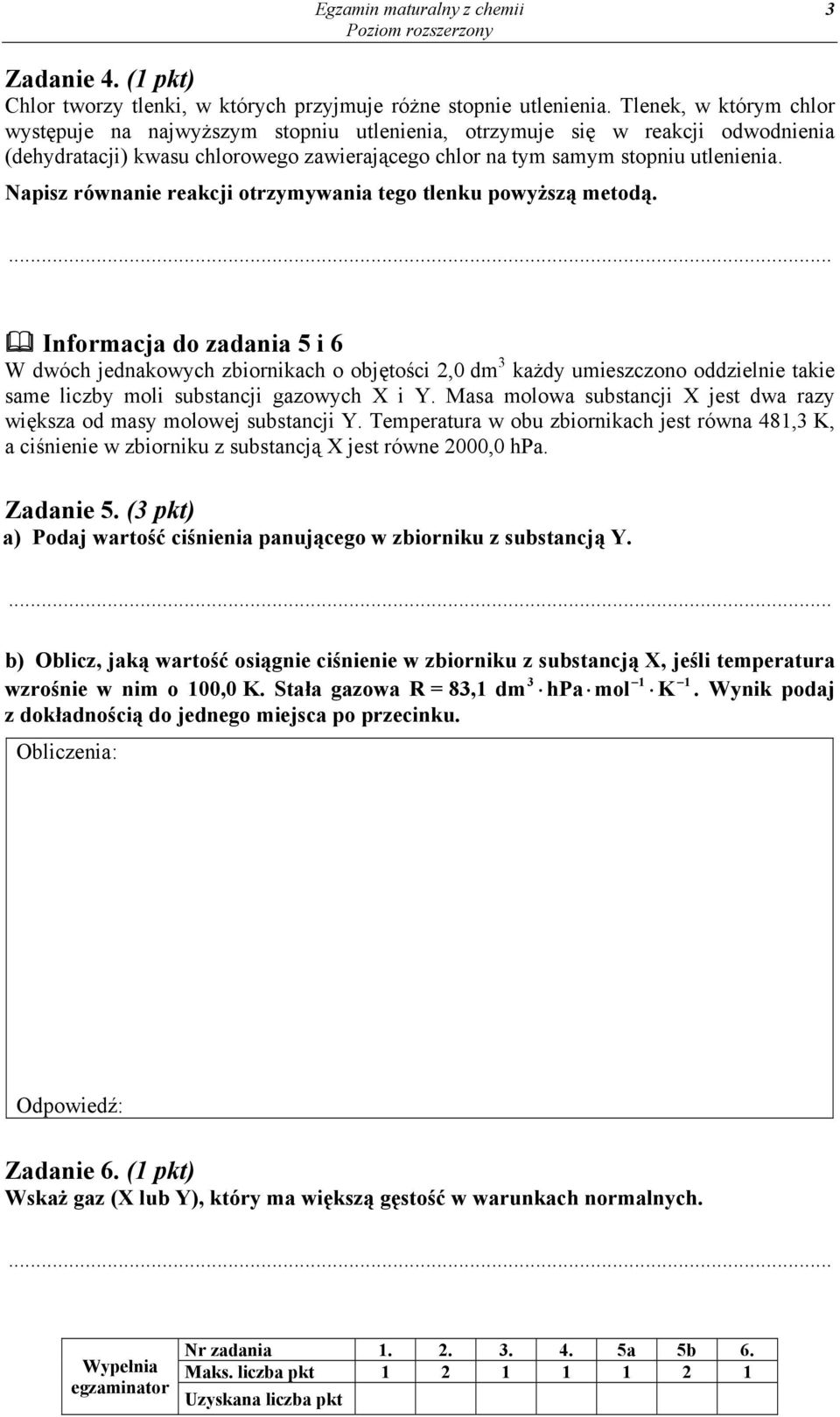 Napisz równanie reakcji otrzymywania tego tlenku powyższą metodą.