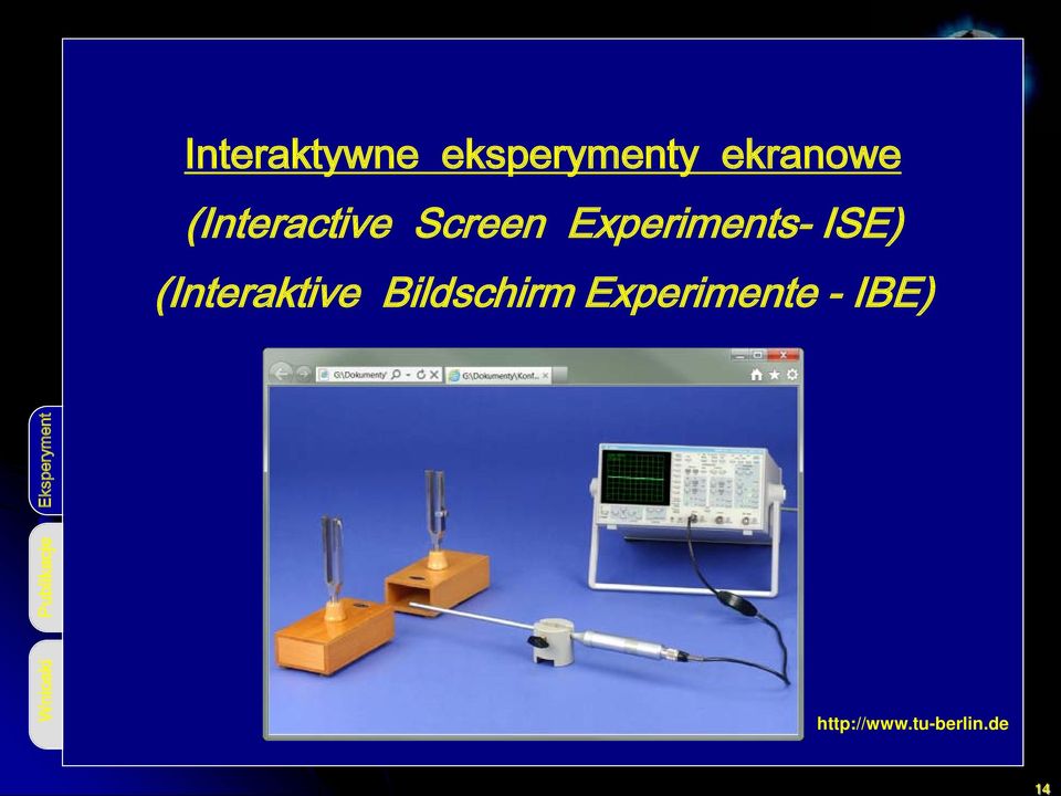(Interaktive Bildschirm Experimente - IBE)