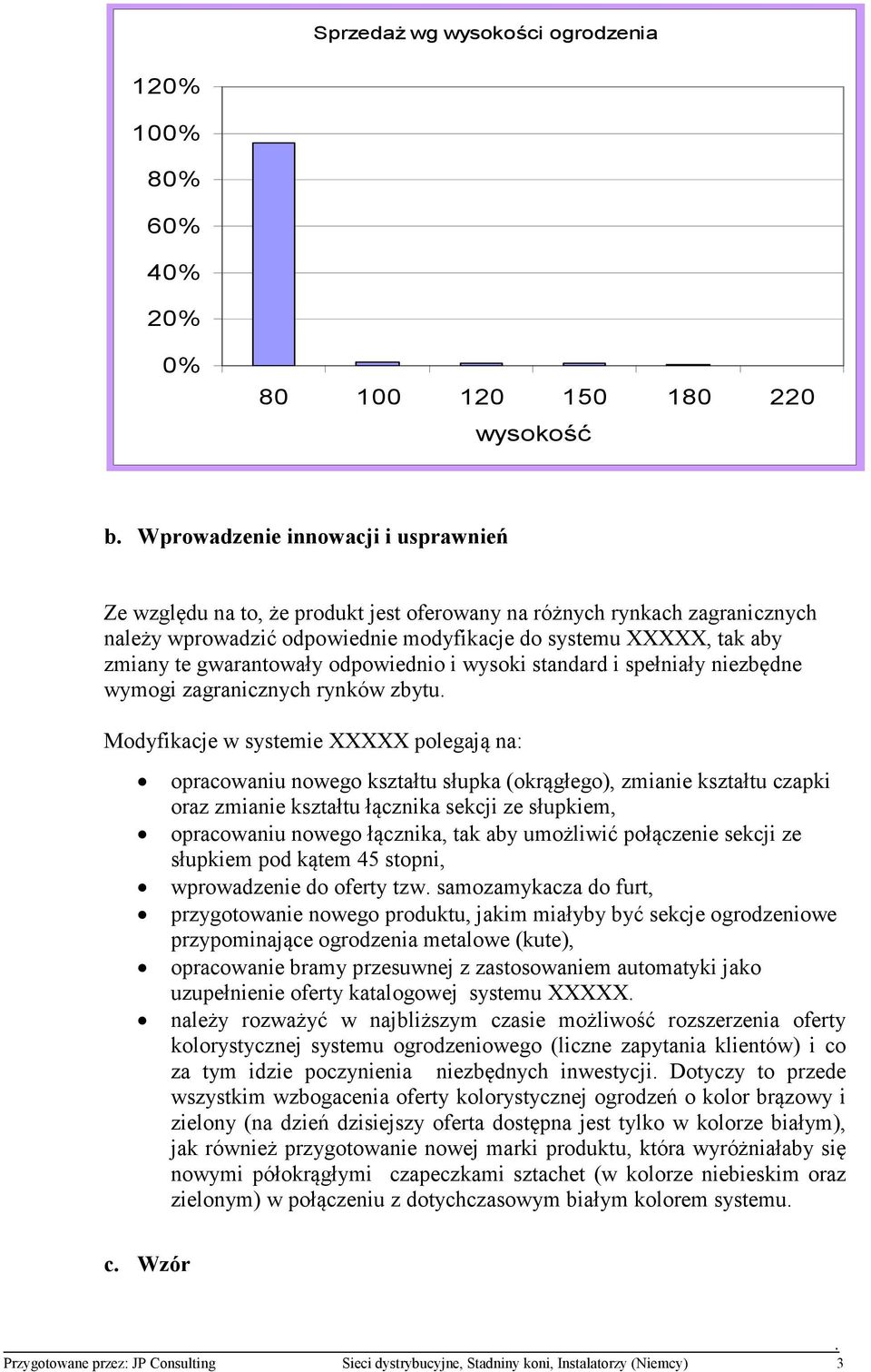 Modyfikacje w systemie XXXXX polegają na: opracowaniu nowego kształtu słupka (okrągłego), zmianie kształtu czapki oraz zmianie kształtu łącznika sekcji ze słupkiem, opracowaniu nowego łącznika, tak