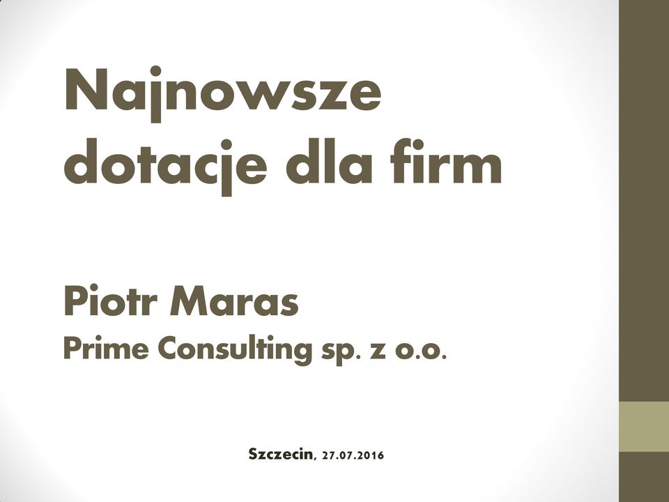 Prime Consulting sp.