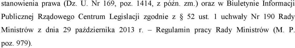 Legislacji zgodnie z 52 ust.