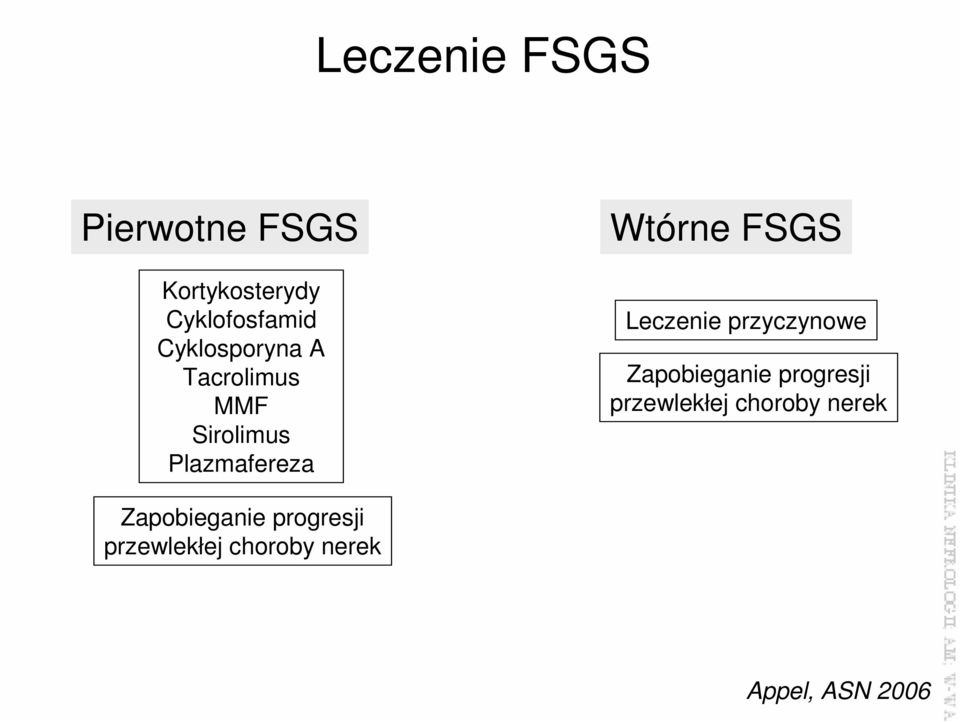 Leczenie przyczynowe Zapobieganie progresji przewlekłej choroby