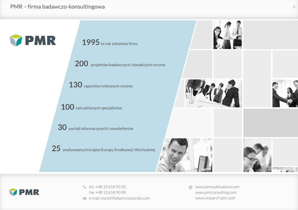 informacyjnych i newsletterów 25 analizowanych krajów Europy Środkowej i Wschodniej tel.