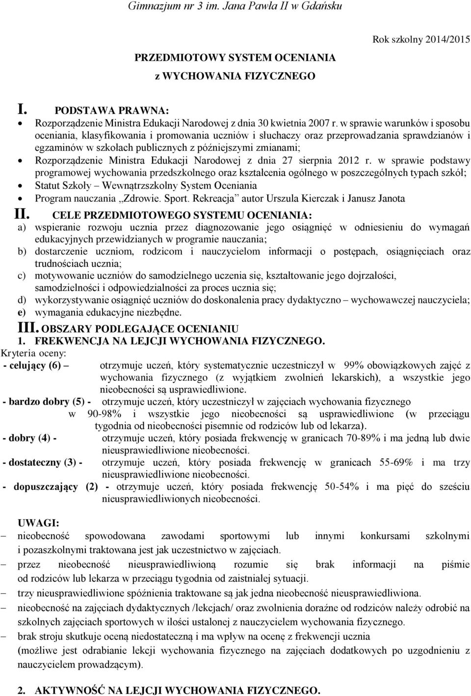 Ministra Edukacji Narodowej z dnia 27 sierpnia 2012 r.