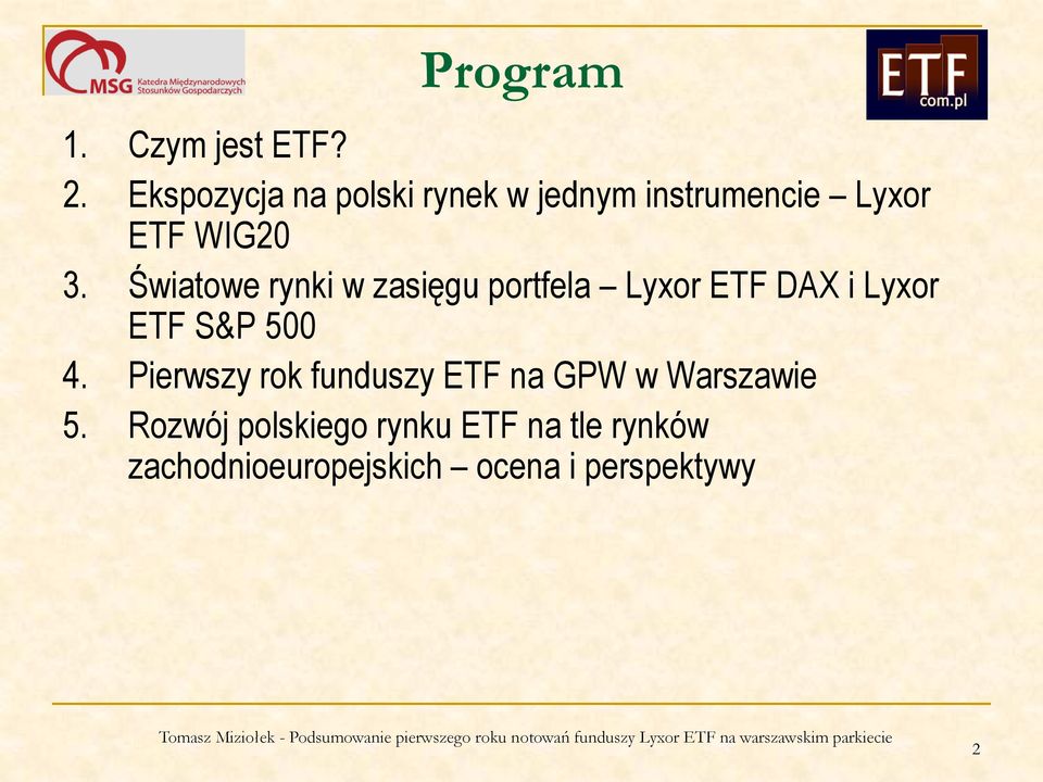 Światowe rynki w zasięgu portfela Lyxor ETF DAX i Lyxor ETF S&P 500 4.