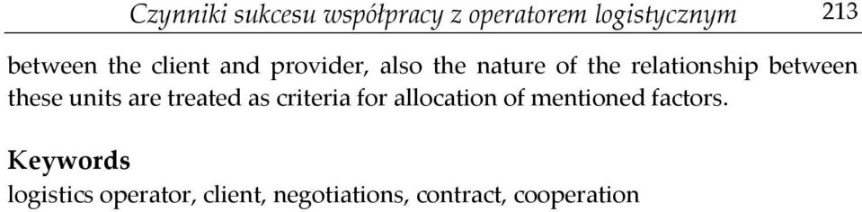 these units are treated as criteria for allocation of mentioned