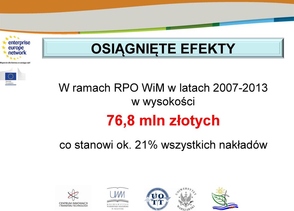 wysokości 76,8 mln złotych co