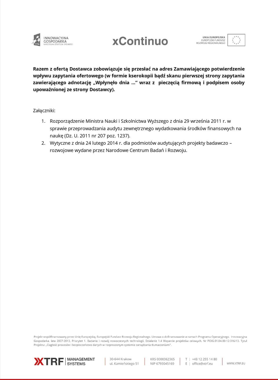 Rozporządzenie Ministra Nauki i Szkolnictwa Wyższego z dnia 29 września 2011 r.