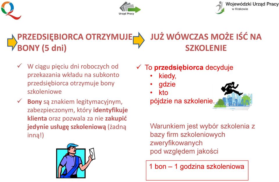jedynie usługę szkoleniową (żadną inną!