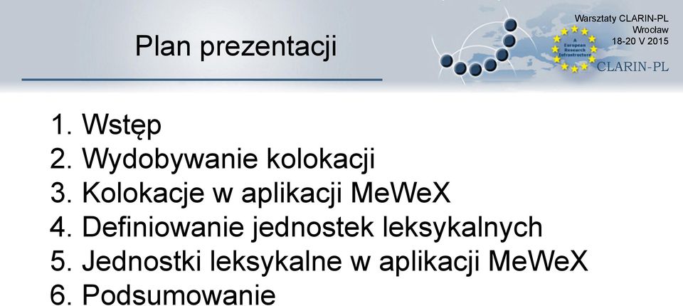 Kolokacje w aplikacji MeWeX 4.