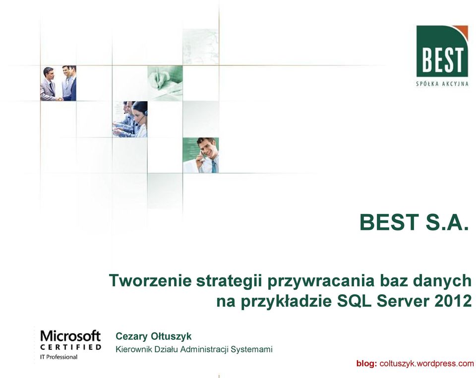 danych na przykładzie SQL Server 2012