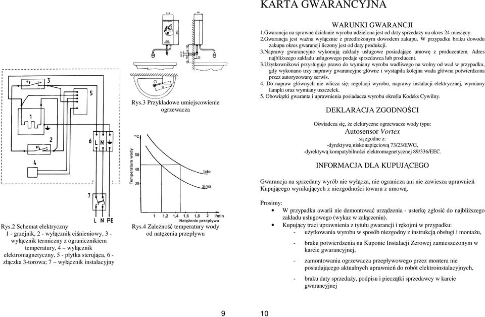 Naprawy gwarancyjne wykonują zakłady usługowe posiadające umowę z producentem. Adres najbliŝszego zakładu usługowego podaje sprzedawca lub producent. 3.