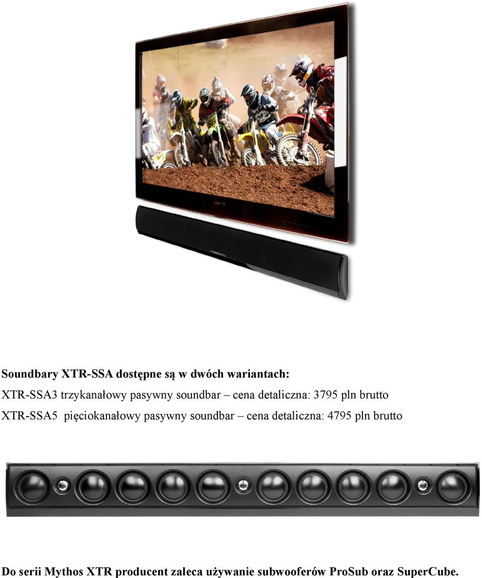 XTR-SSA5 pięciokanałowy pasywny soundbar cena detaliczna: 4795 pln