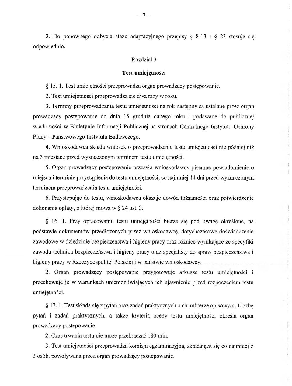 Informacji Publicznej na stronach Centralnego Instytutu Ochrony Pracy - Państwowego Instytutu Badawczego. 4.