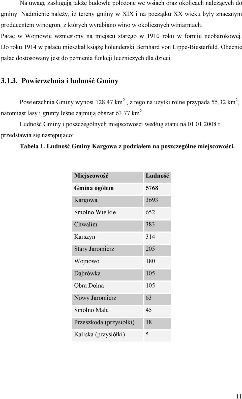 Pałac w Wojnowie wzniesiony na miejscu starego w 1910 roku w formie neobarokowej. Do roku 1914 w pałacu mieszkał książę holenderski Bernhard von Lippe-Biesterfeld.