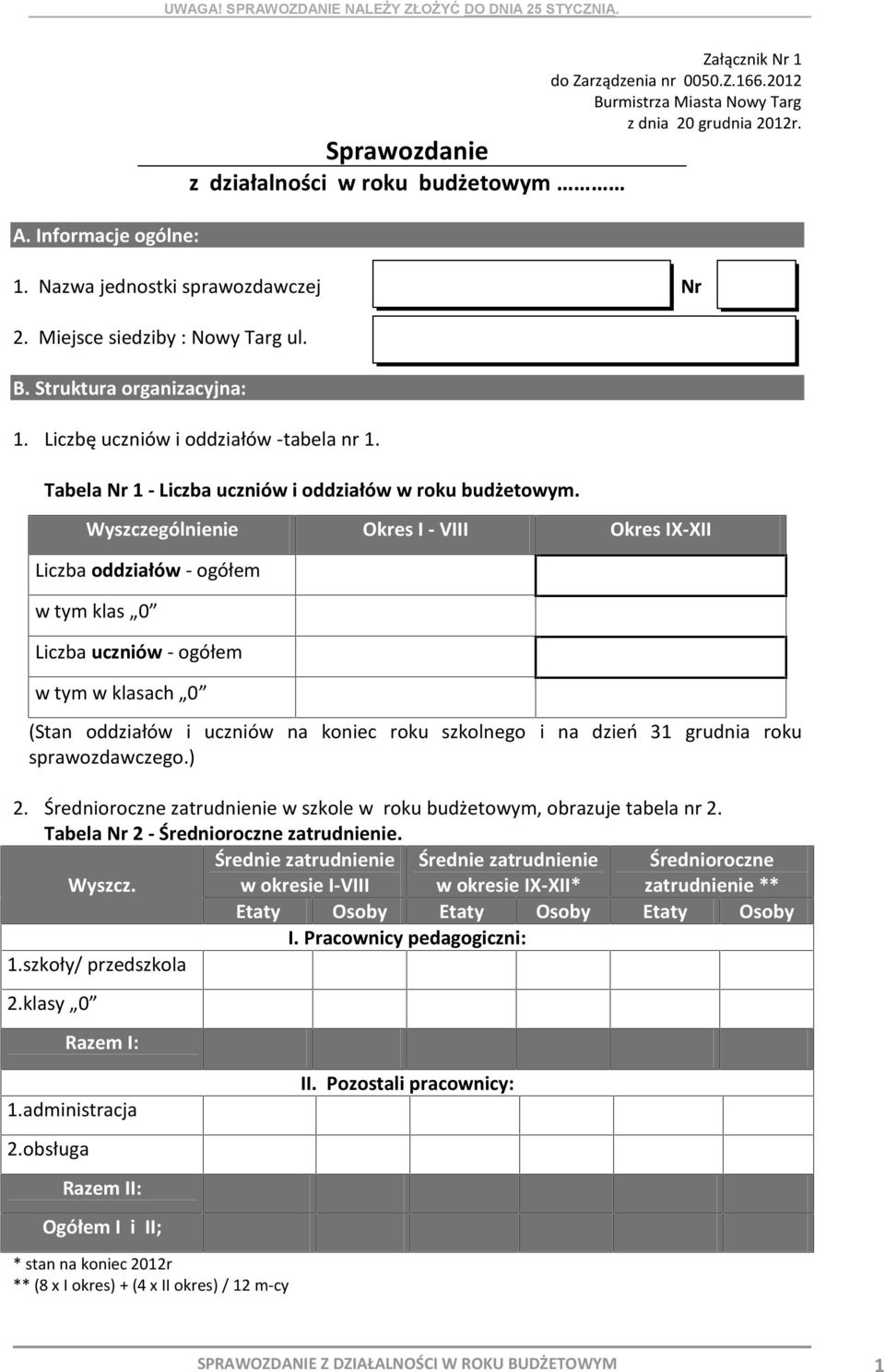 Wyszczególnienie Okres I - VIII Okres IX-XII Liczba oddziałów - ogółem w tym klas 0 Liczba uczniów - ogółem w tym w klasach 0 (Stan oddziałów i uczniów na koniec roku szkolnego i na dzień 31 grudnia