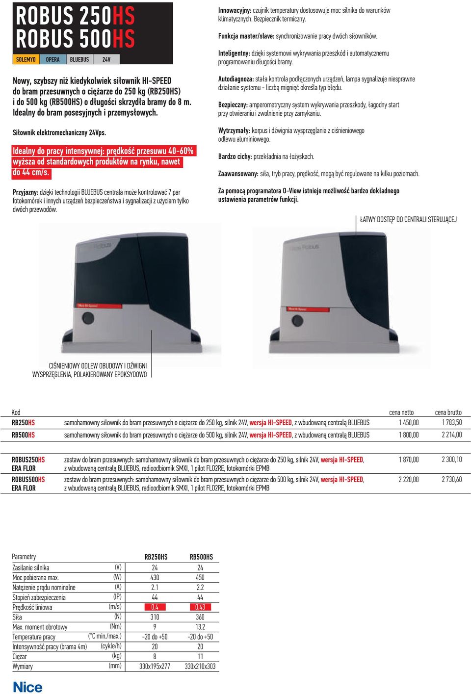Autodiagnoza: sta³a kontrola pod³¹czonych urz¹dzeñ, lampa sygnalizuje niesprawne dzia³anie systemu liczb¹ migniêæ okreœla typ b³êdu.
