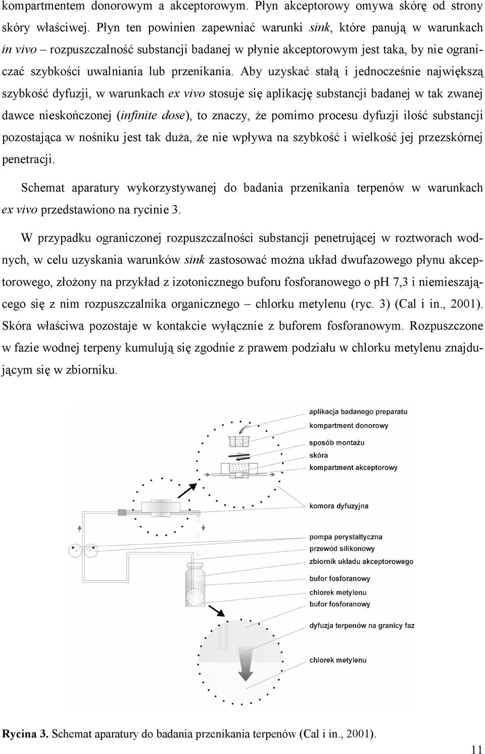 Aby uzyskać stałą i jednocześnie największą szybkość dyfuzji, w warunkach ex vivo stosuje się aplikację substancji badanej w tak zwanej dawce nieskończonej (infinite dose), to znaczy, że pomimo