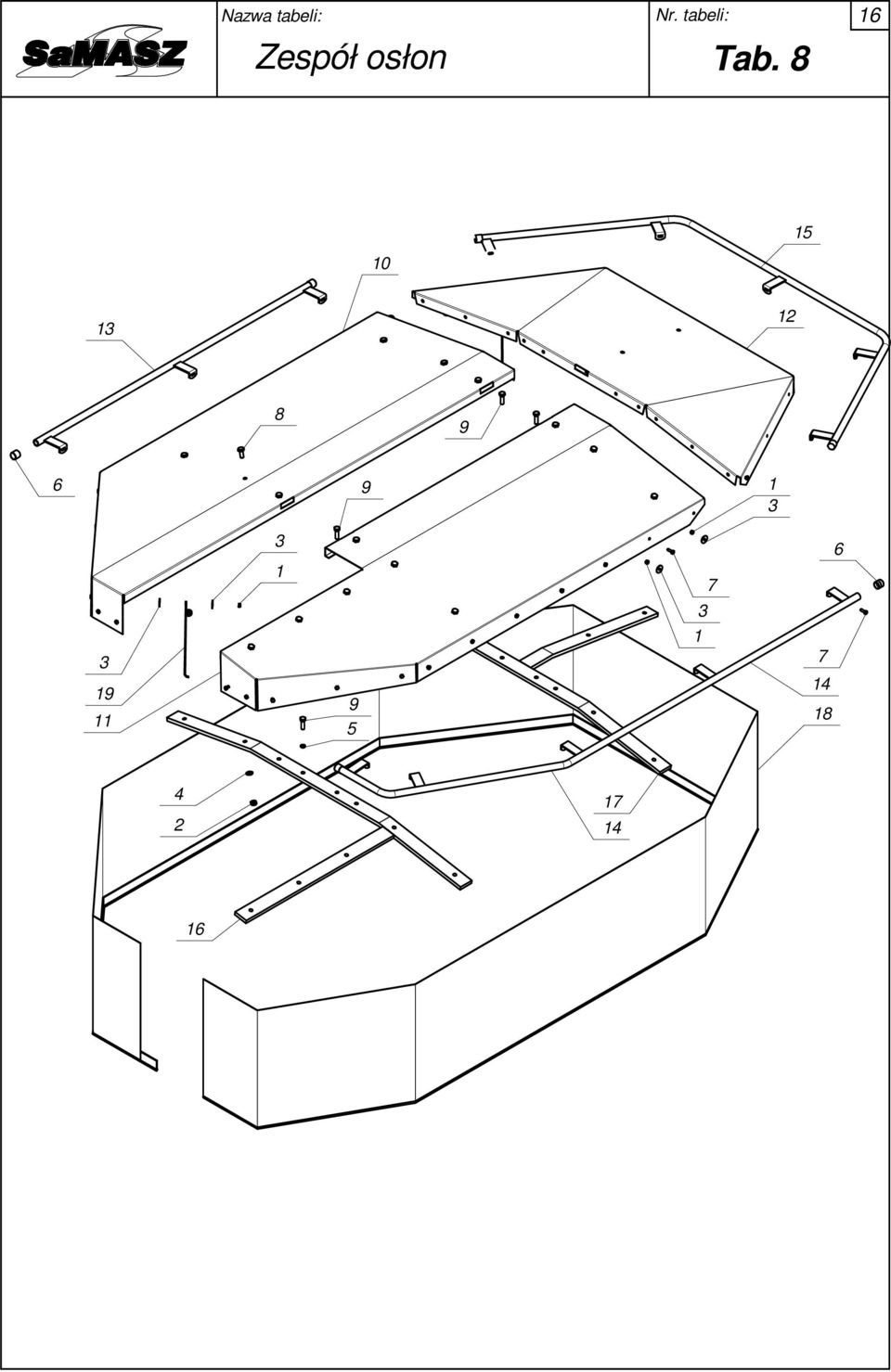 osłon Tab.