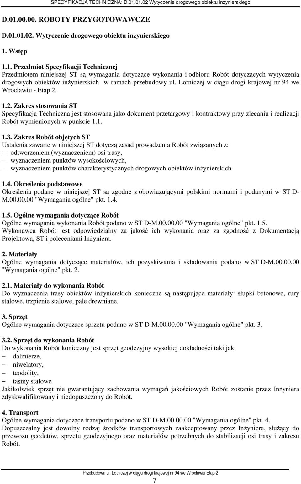 Lotniczej w ciągu drogi krajowej nr 94 we Wrocławiu - Etap 2.