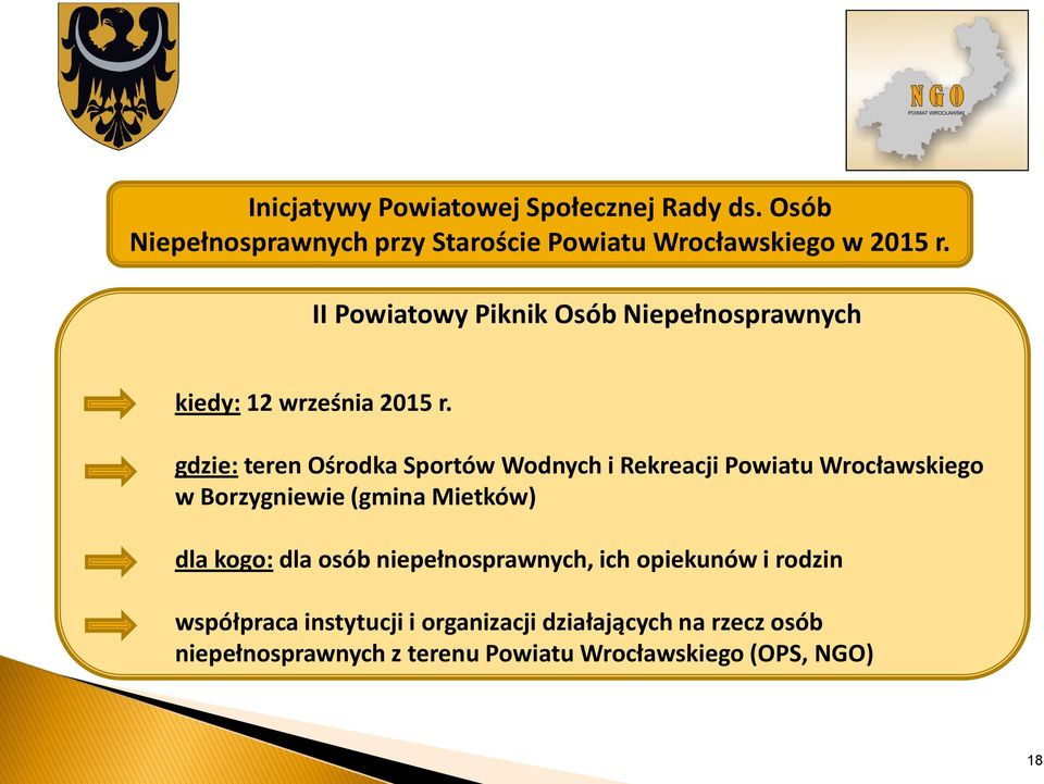 gdzie: teren Ośrodka Sportów Wodnych i Rekreacji Powiatu Wrocławskiego w Borzygniewie (gmina Mietków) dla kogo: dla