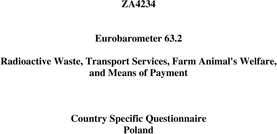 Services, Farm Animal's Welfare,
