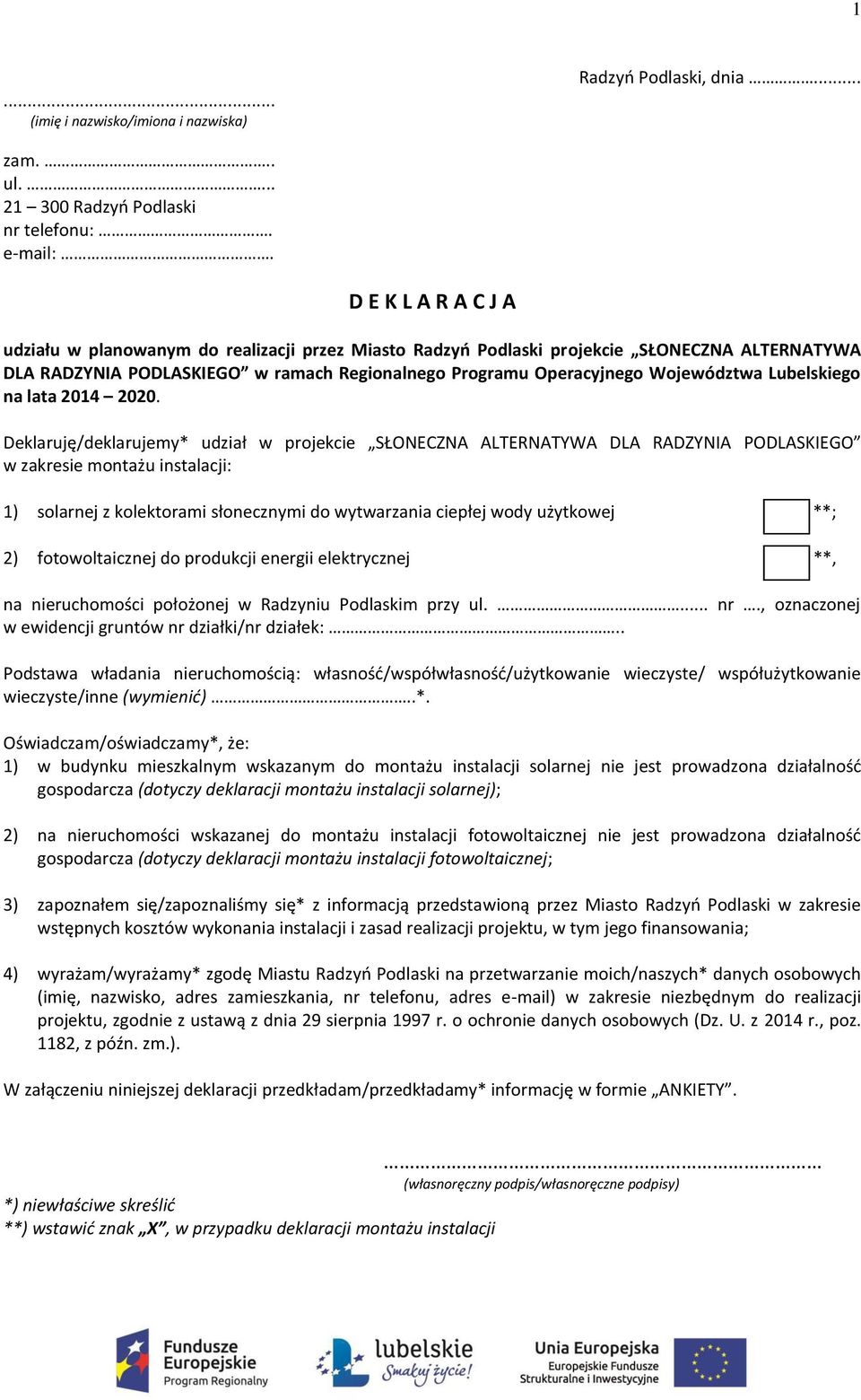 Lubelskiego na lata 2014 2020.