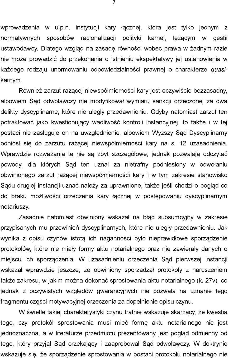 charakterze quasikarnym.