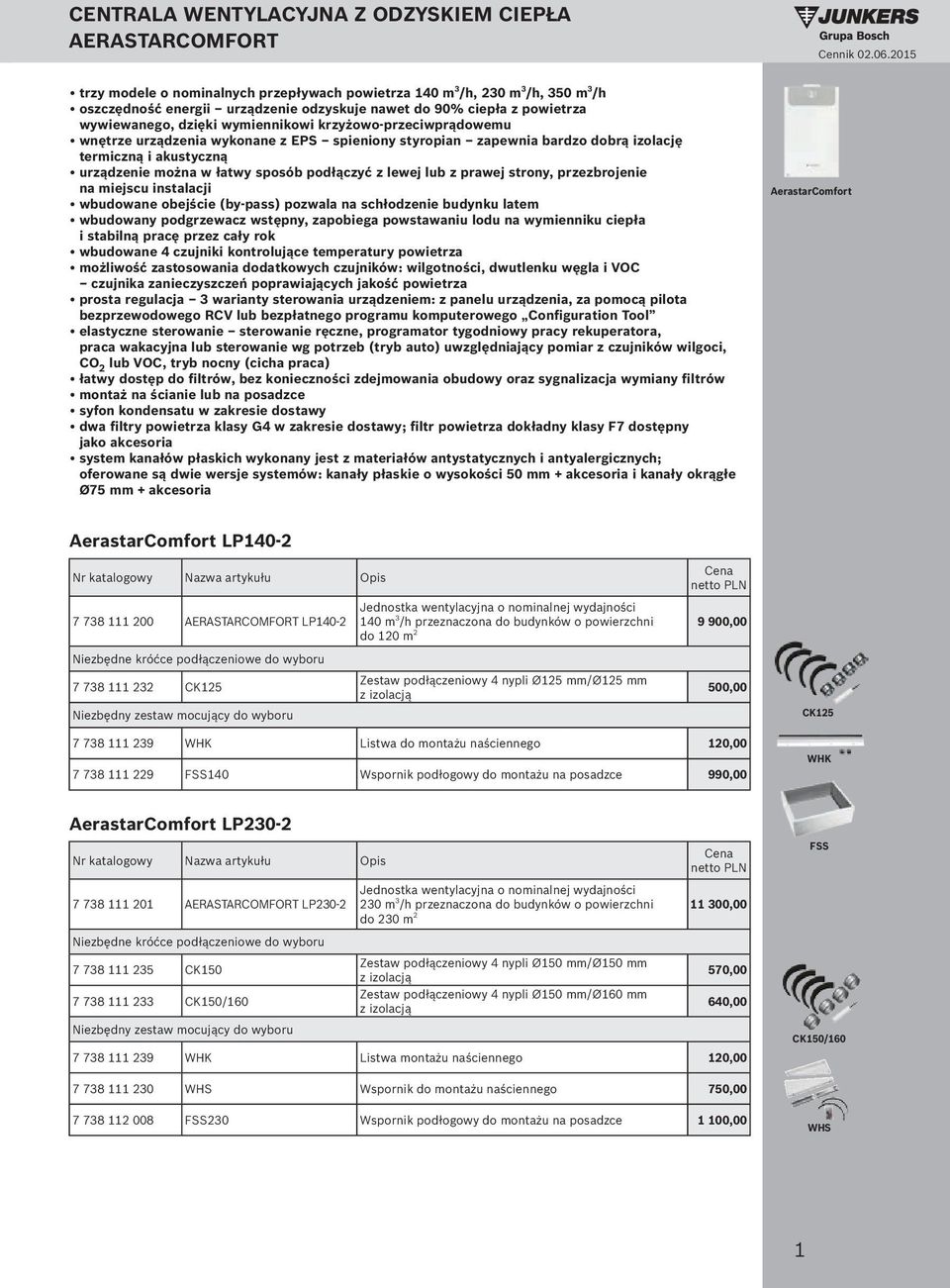 krzyżowo-przeciwprądowemu wnętrze urządzenia wykonane z EPS spieniony styropian zapewnia bardzo dobrą izolację termiczną i akustyczną urządzenie można w łatwy sposób podłączyć z lewej lub z prawej