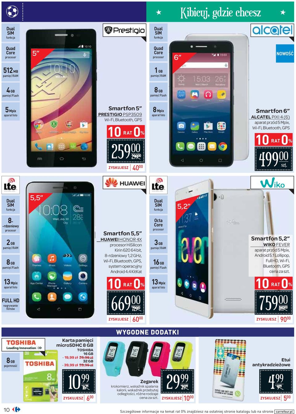 GB pamięć RAM 8 GB pamięć Flash 13 Mpix aparat foto FULL HD nagrywanie filmów Smartfon 5,5 HUAWEI HONOR 4X procesor HiSilicon Kirin 620 64 bit, 8-rdzeniowy 1,2 GHz, Wi-Fi, Bluetooth, GPS, system