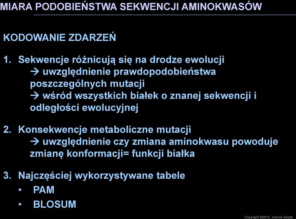 wszystkich białek o znanej sekwencji i odległości ewolucyjnej 2.