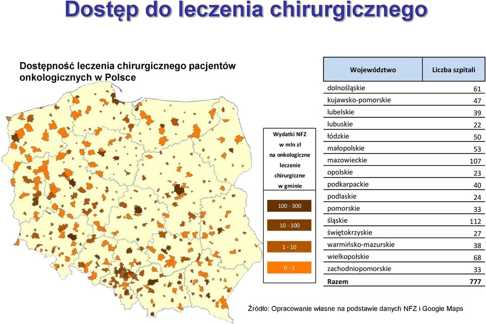 1-10 0-1 lubuskie 22 łódzkie 50 małopolskie 53 mazowieckie 107 opolskie 23 podkarpackie 40 podlaskie 24 pomorskie 33 śląskie 112